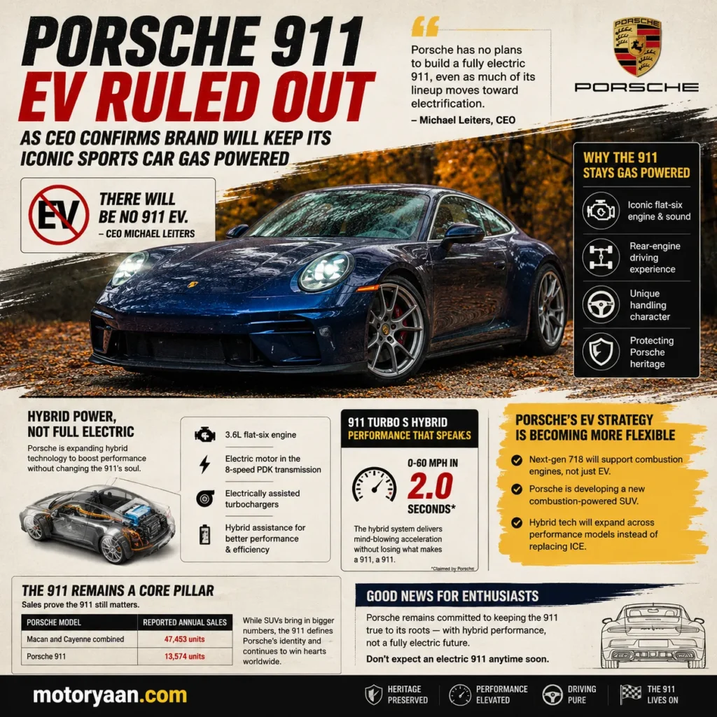 Porsche 911 EV Ruled Out