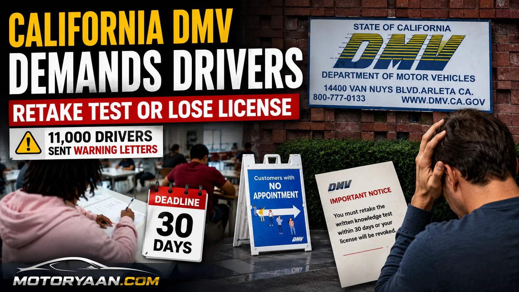 California DMV Retake Written Test
