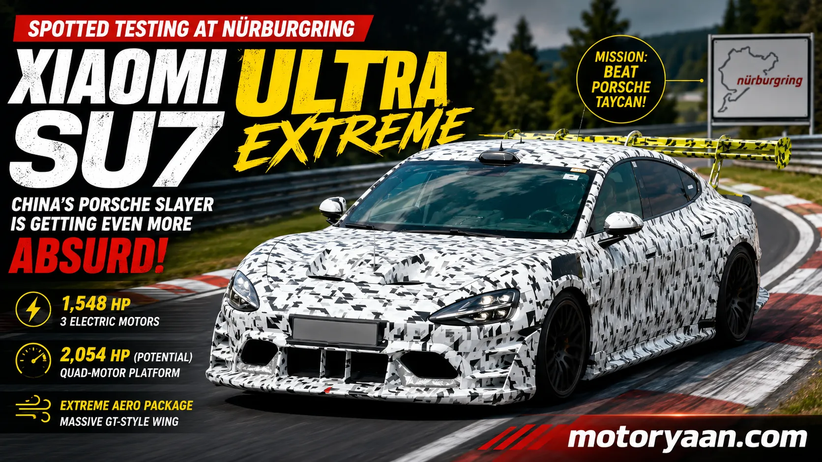 Xiaomi SU7 Ultra Extreme Nürburgring