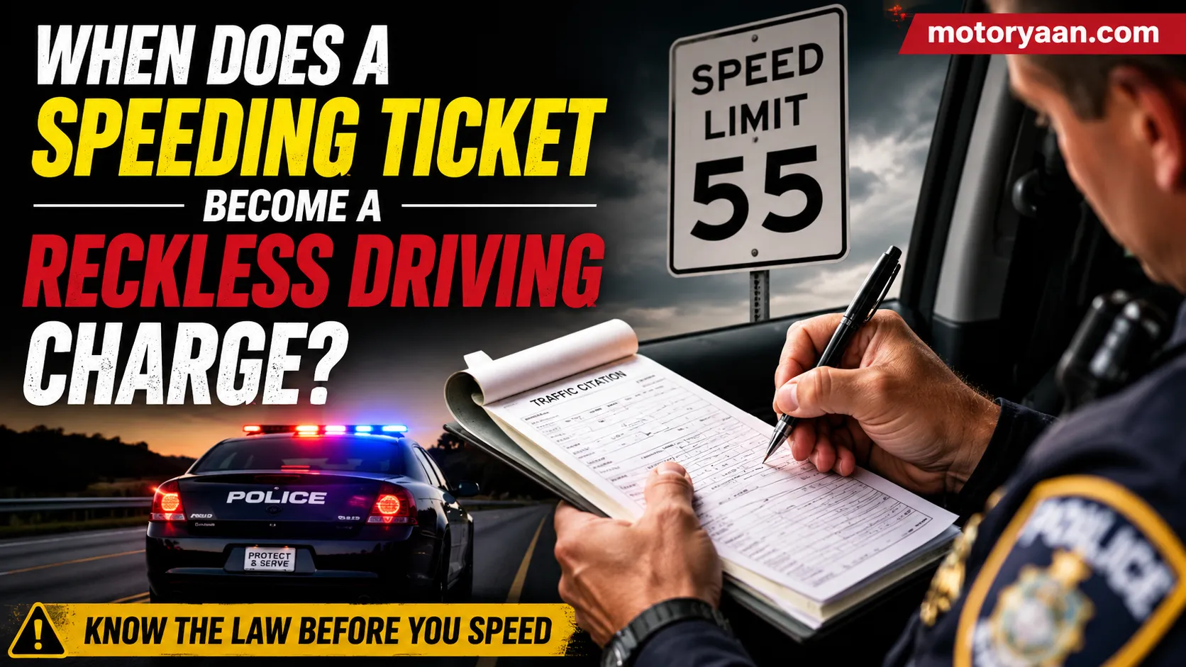 When Does a Speeding Ticket Become a Reckless Driving Charge