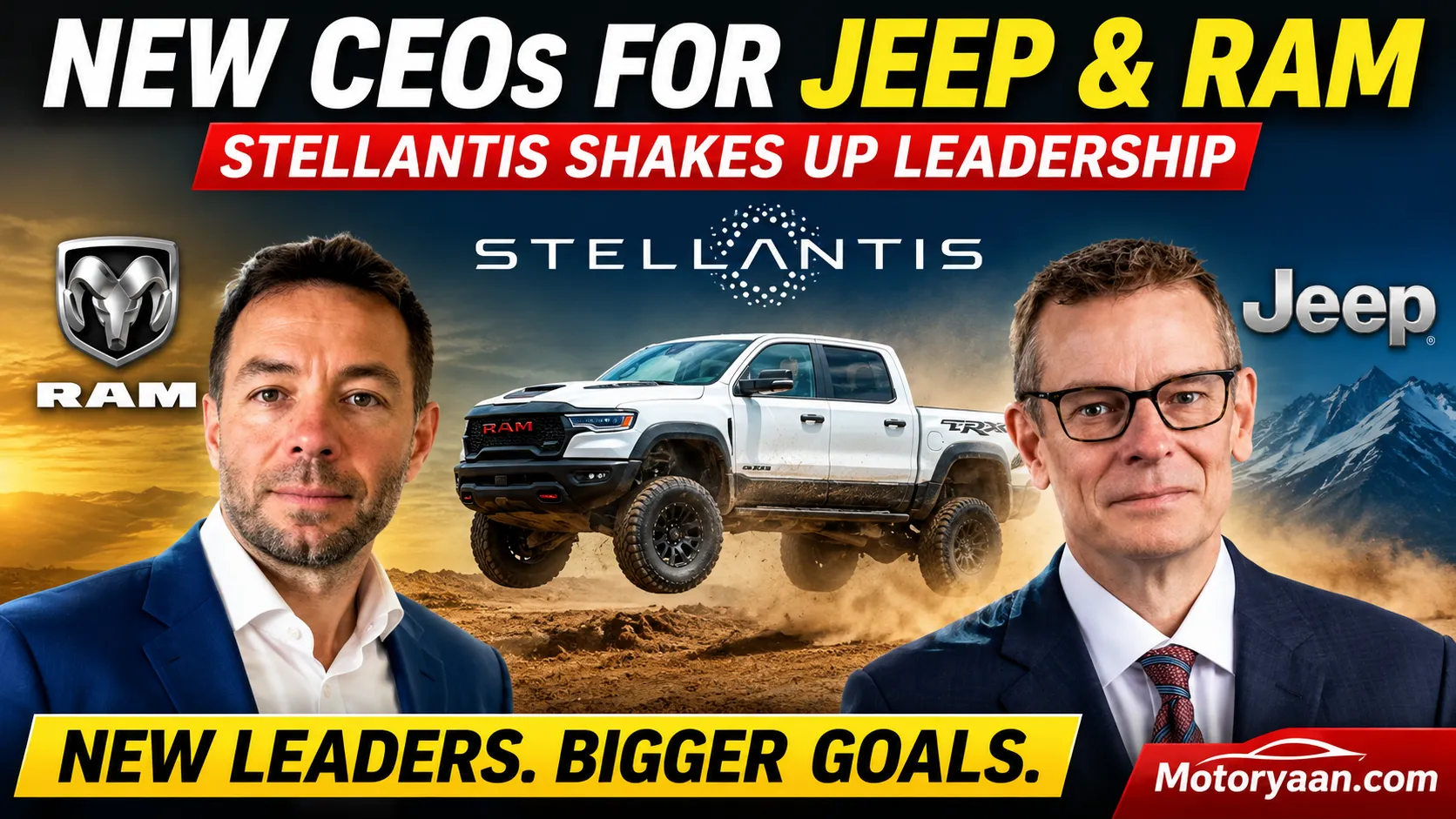 Stellantis Appoints New CEOs for Jeep and Ram