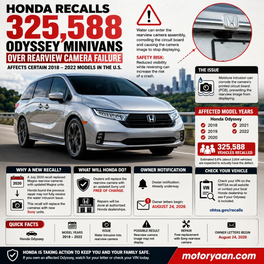 Honda Odyssey Recall 2026