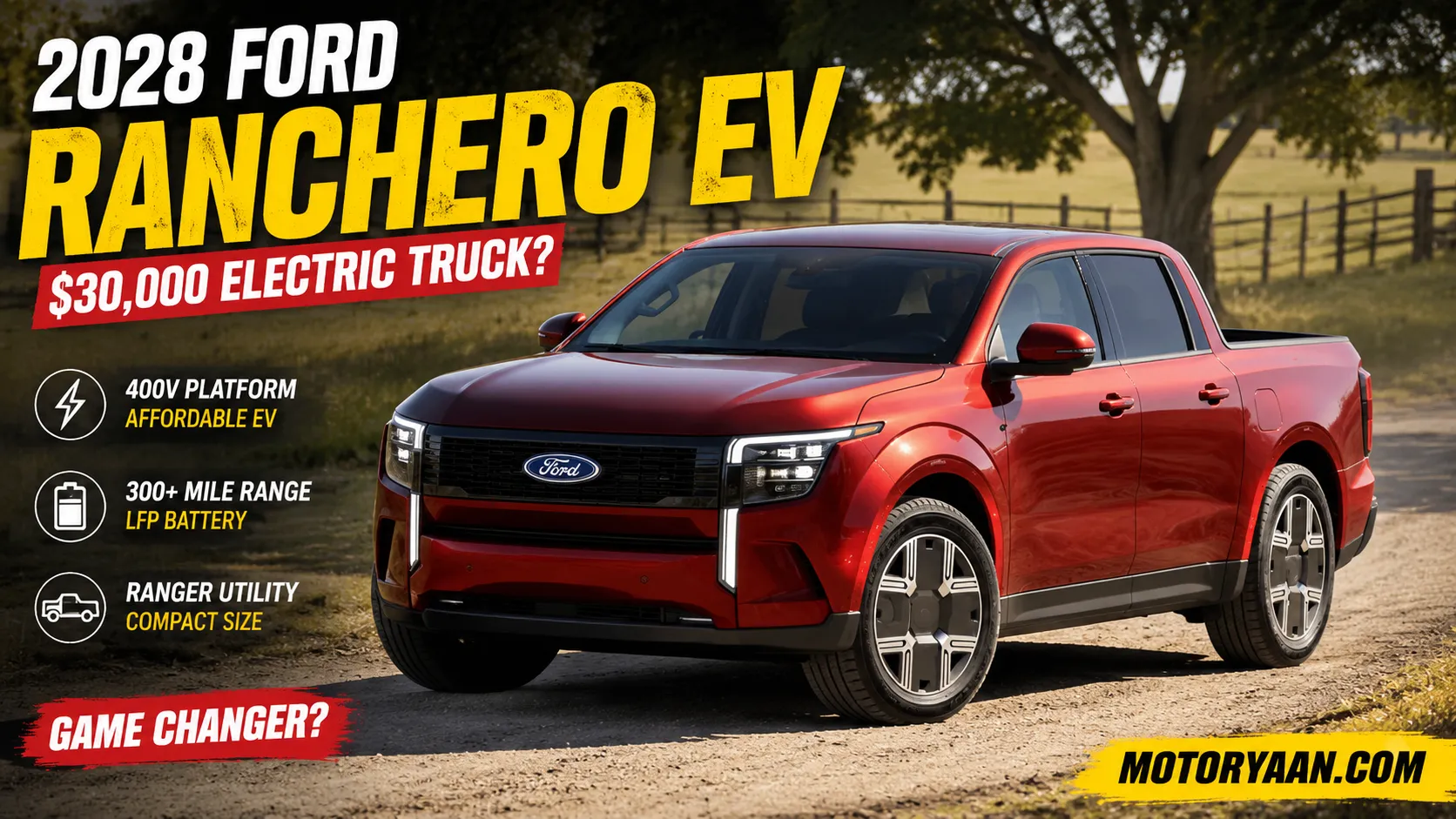 2028 Ford Ranchero Electric Truck