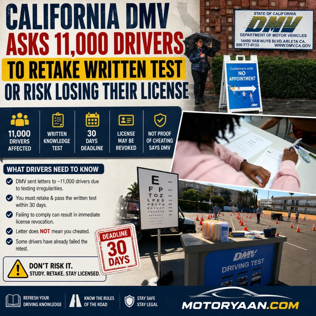 California DMV Retake Written Test