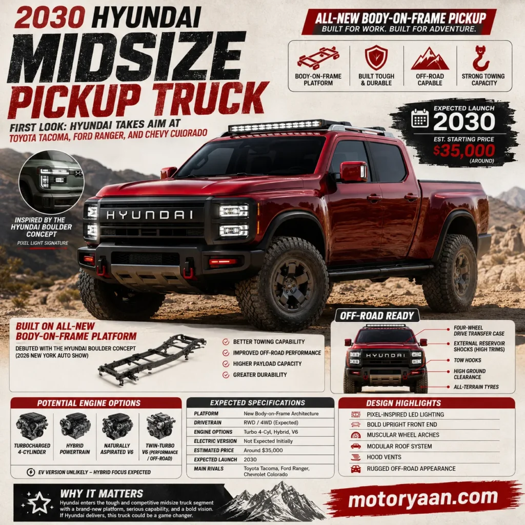 2030 Hyundai Midsize Pickup Truck