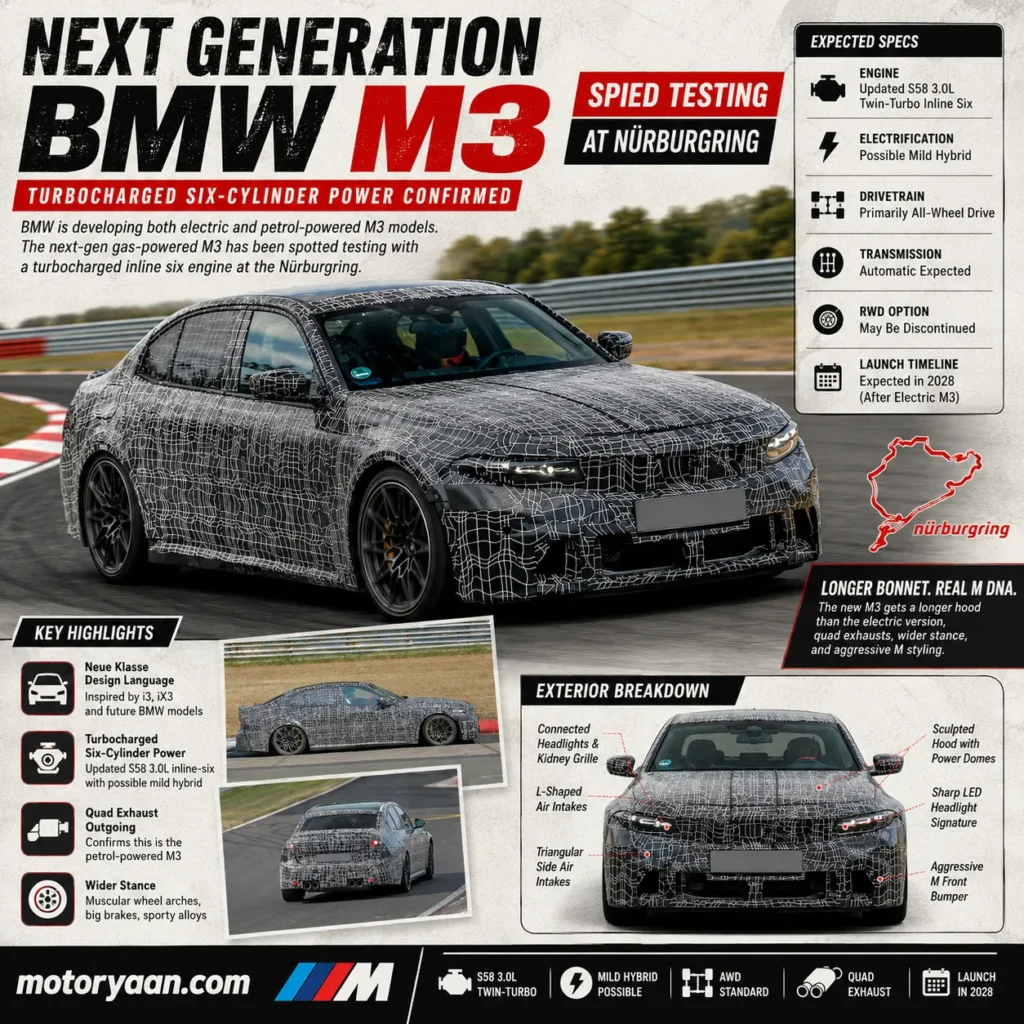 2028 BMW M3 Spied