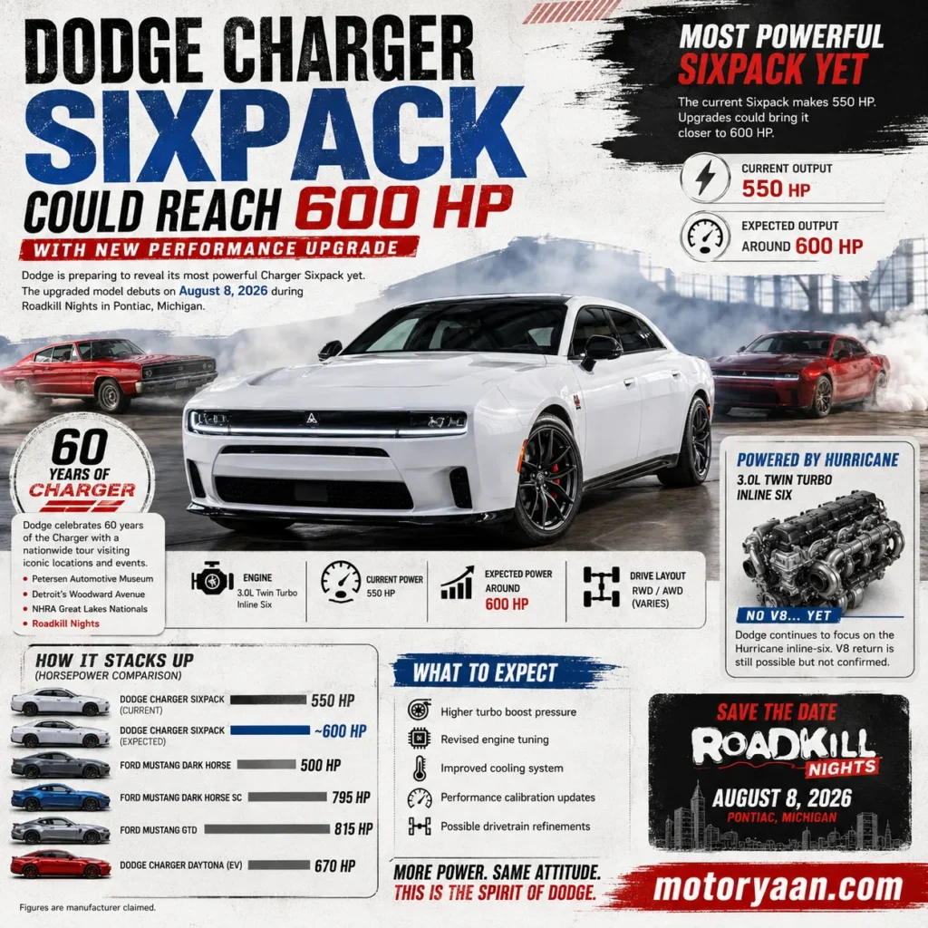 2026 Dodge Charger Sixpack 600 HP
