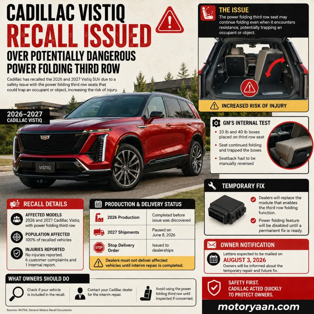 Cadillac Vistiq Recall