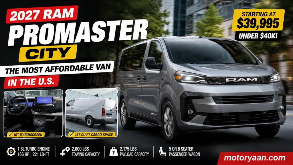 2027 Ram ProMaster City price
