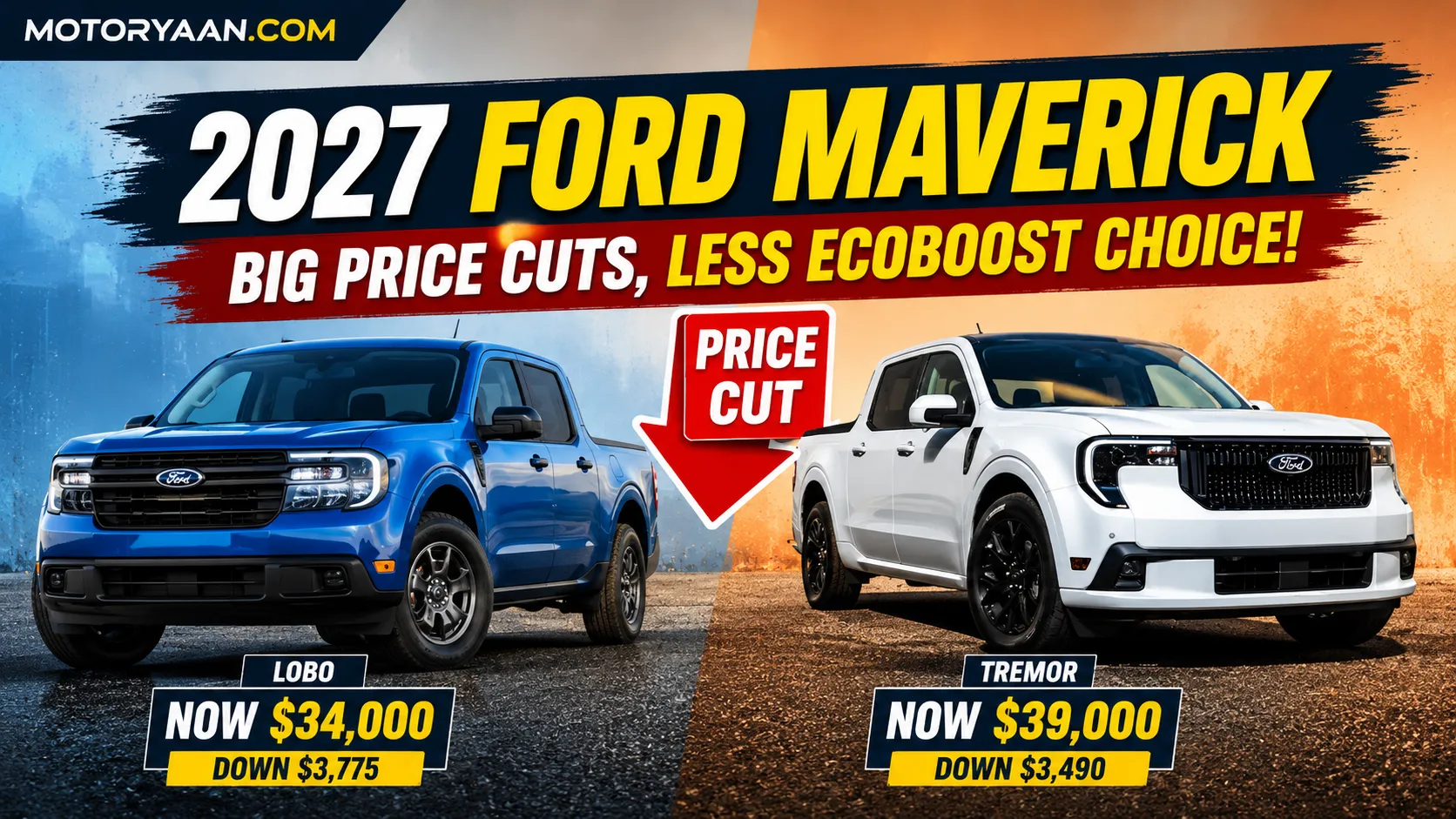 2027 Ford Maverick price cuts