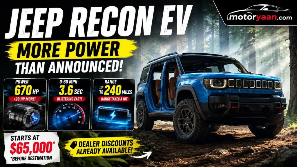 Jeep Recon EV 670 hp