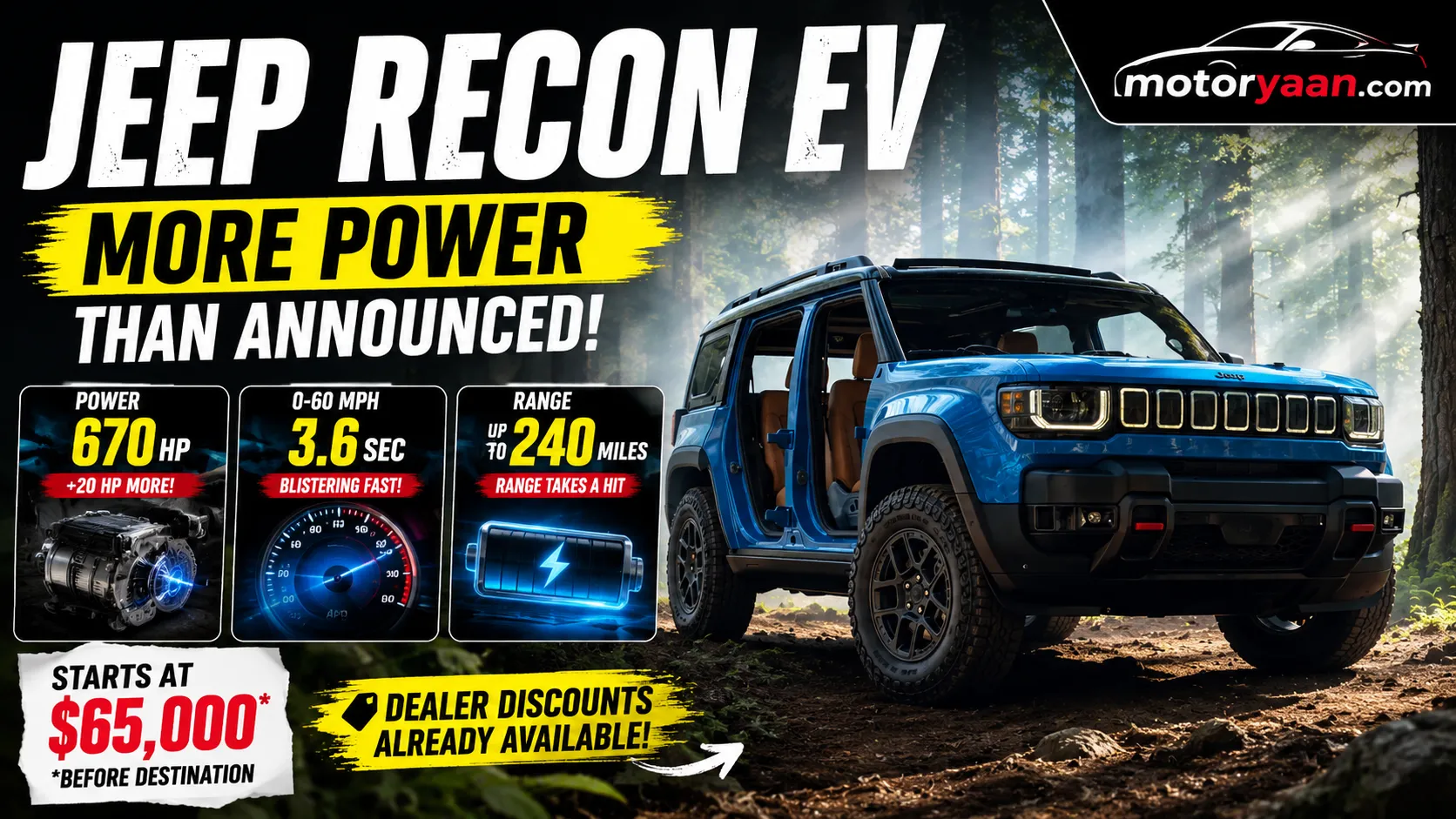 Jeep Recon EV 670 hp