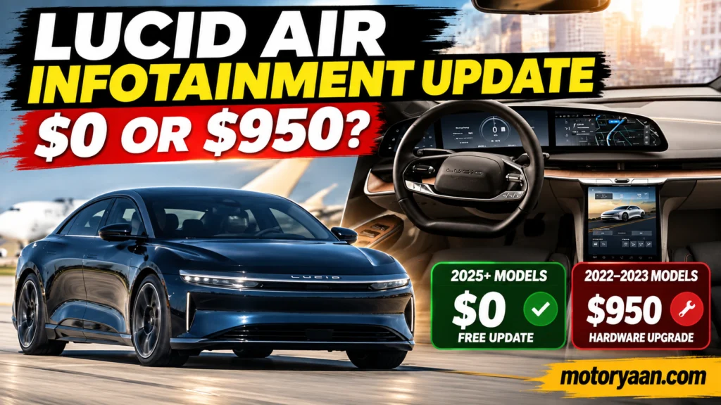Lucid Air infotainment update