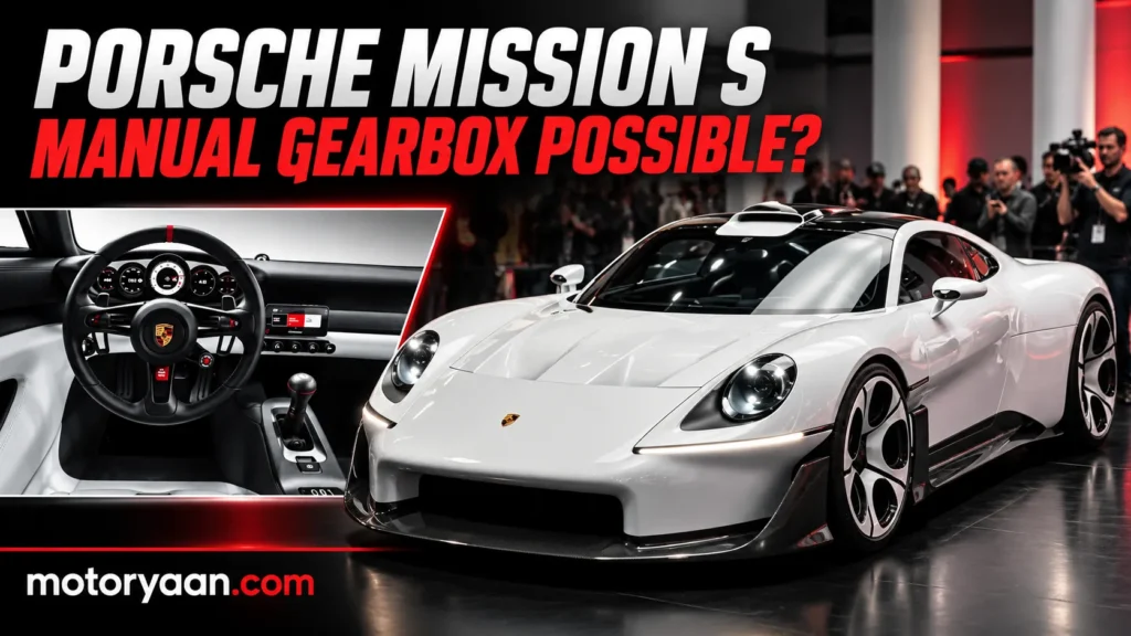 Porsche Mission S manual transmission